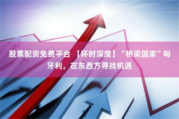 股票配资免费平台 【环时深度】“桥梁国家”匈牙利，在东西方寻找机遇